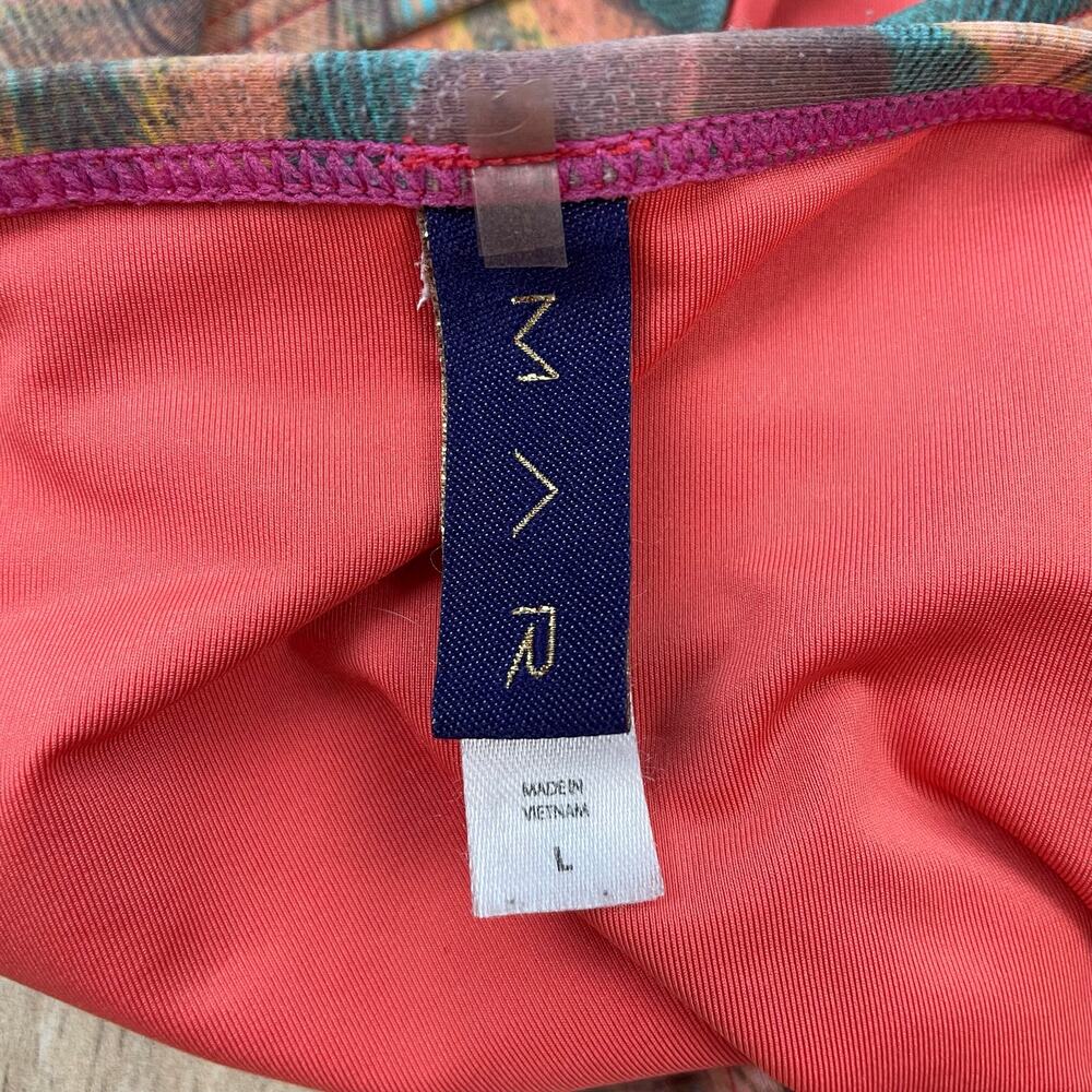 MAR by Vix Peacock Print Cutout Monokini Halter One Piece Swimsuit Large L - Picture 2 of 13